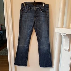 7 For All Mankind Dark Blue Boot Cut Jeans, Size 29